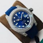 Swiss 2836 Rolex Blue Submariner Diamond Watch DR Factory Replica Watch
